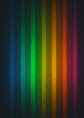 Spectrum Lines Wall Art | Rainbow Gradient Stripes | Modern Color Decor