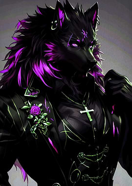 Wolf Anthro Suit Cross