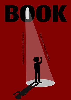 Book and Light Illustration