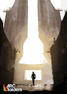 Arc Raiders: Silhouette in Industrial Landscape
