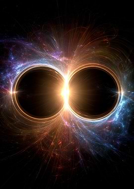 Cosmic Double Black Hole Collision