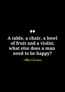 Einstein Quote: Happiness Essentials