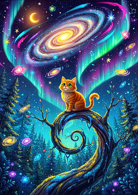 Cosmic Cat on a Spiral Tree