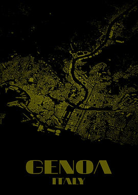 Genoa, Italy City Map