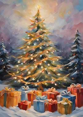 Festive Glow: Winter's Gifted Embrace