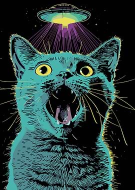 Alien Abduction Cat