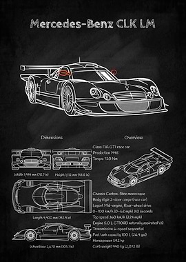 Mercedes-Benz CLK LM Blueprint