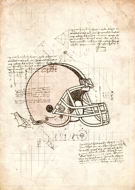 Football Helmet Blueprint