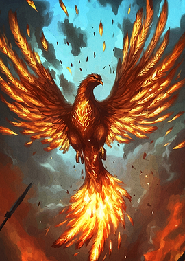 Fiery Phoenix Rising