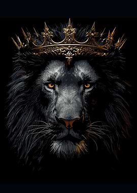 Lion King with Golden Crown