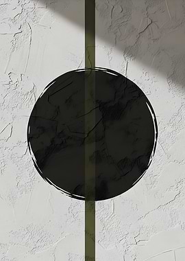 Abstract Circle and Line Art