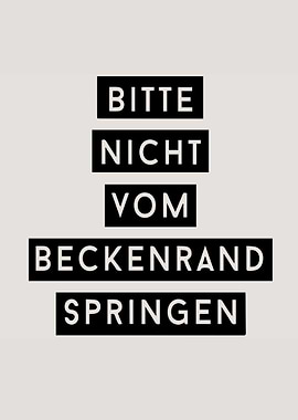Bitte Nicht Vom Beckenrand Springen