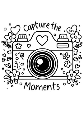 Capture the Moments Camera Illustration