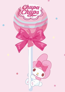 My Melody with Chupa Chups Lollipop
