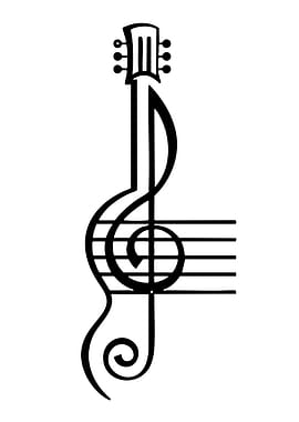 Guitar Treble Clef Music Symbol