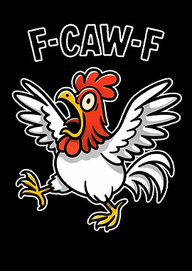 F-CAW-F Cartoon Rooster