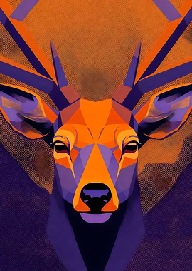 Deer Pop Art Portrait