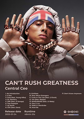 Central Cee - Can't Rush Greatness