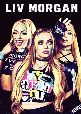 Liv Morgan Pop Art Portrait