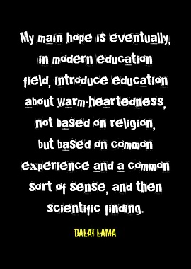 Dalai Lama Quote on Education