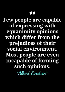 Albert Einstein Quote on Opinions