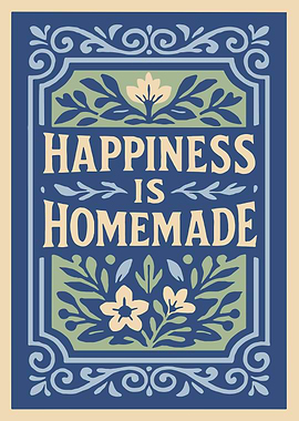 Happiness is Homemade Floral Art