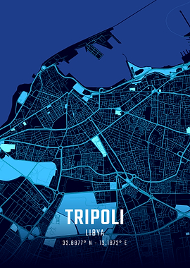Tripoli Midnight City Map