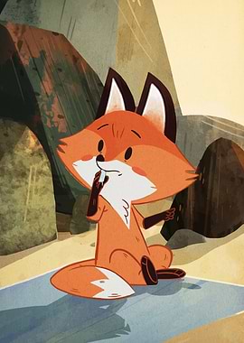 Cartoon Fox Illustration