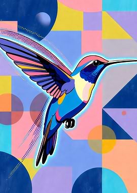 Hummingbird Pop Art