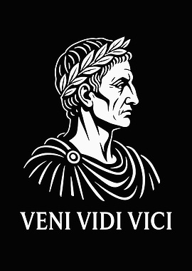 Veni Vidi Vici - Julius Caesar Portrait