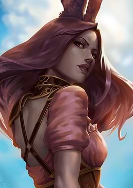 Bunny Girl Warrior Digital Art