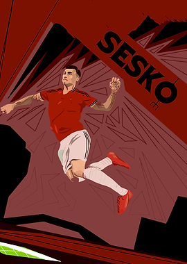Benjamin Sesko Illustration