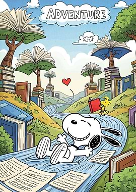 Snoopy's Adventure in Book Land
