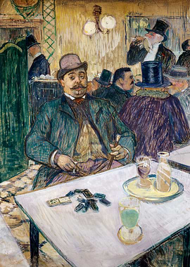 Monsieur Boileau at the Cafe