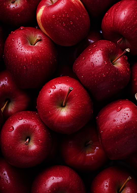 Pile of Red Apples