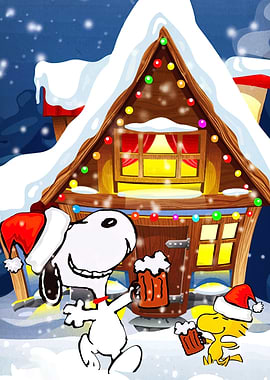 Snoopy and Woodstock Christmas Celebration
