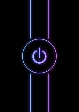 Neon Power Button