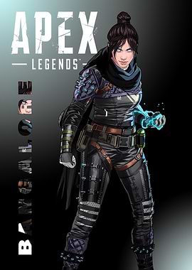 Apex Legends Wraith Pixel Art