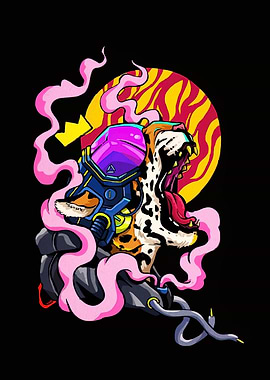 Cyberpunk Cheetah Roar