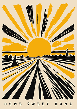 Home Sweet Home Landscape Art