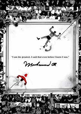 Muhammad Ali Boxing Ring Art