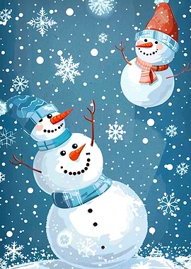 Snowmen in Winter Wonderland