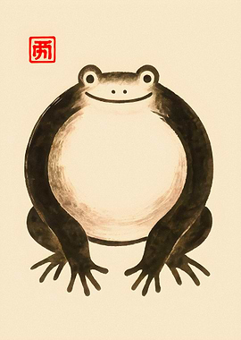 Ink Frog Illustration