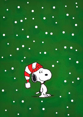 Snoopy in Winter Hat