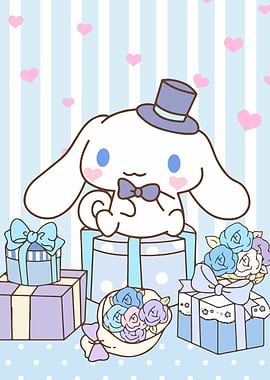 Cinnamoroll with Gifts and Flowers