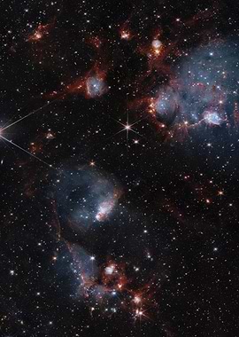 Cosmic Nebula and Stars