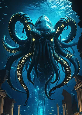Cthulhu in Underwater Ruins