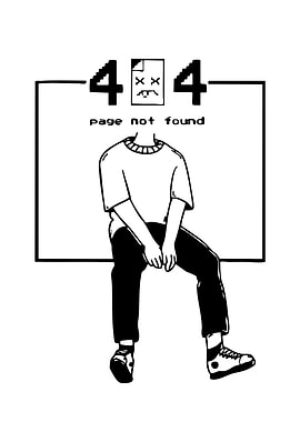 404 Error Page Not Found Illustration