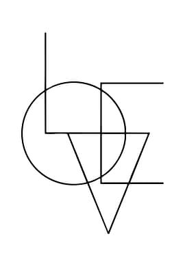 Minimalist Geometric Love Symbol