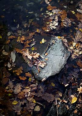 Autumn Leaves in Water